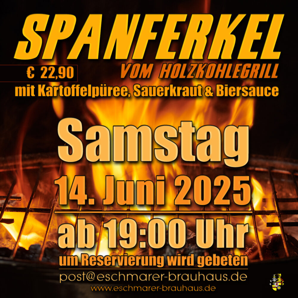 Es gibt wieder Spanferkel