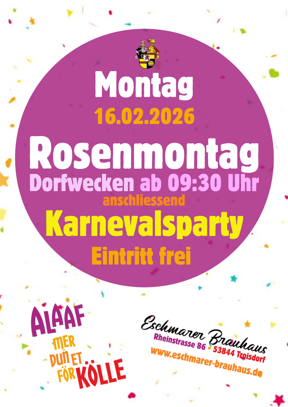 Rosenmontag 2026
