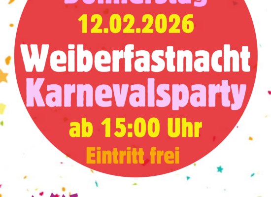 Weiberfastnacht 2026